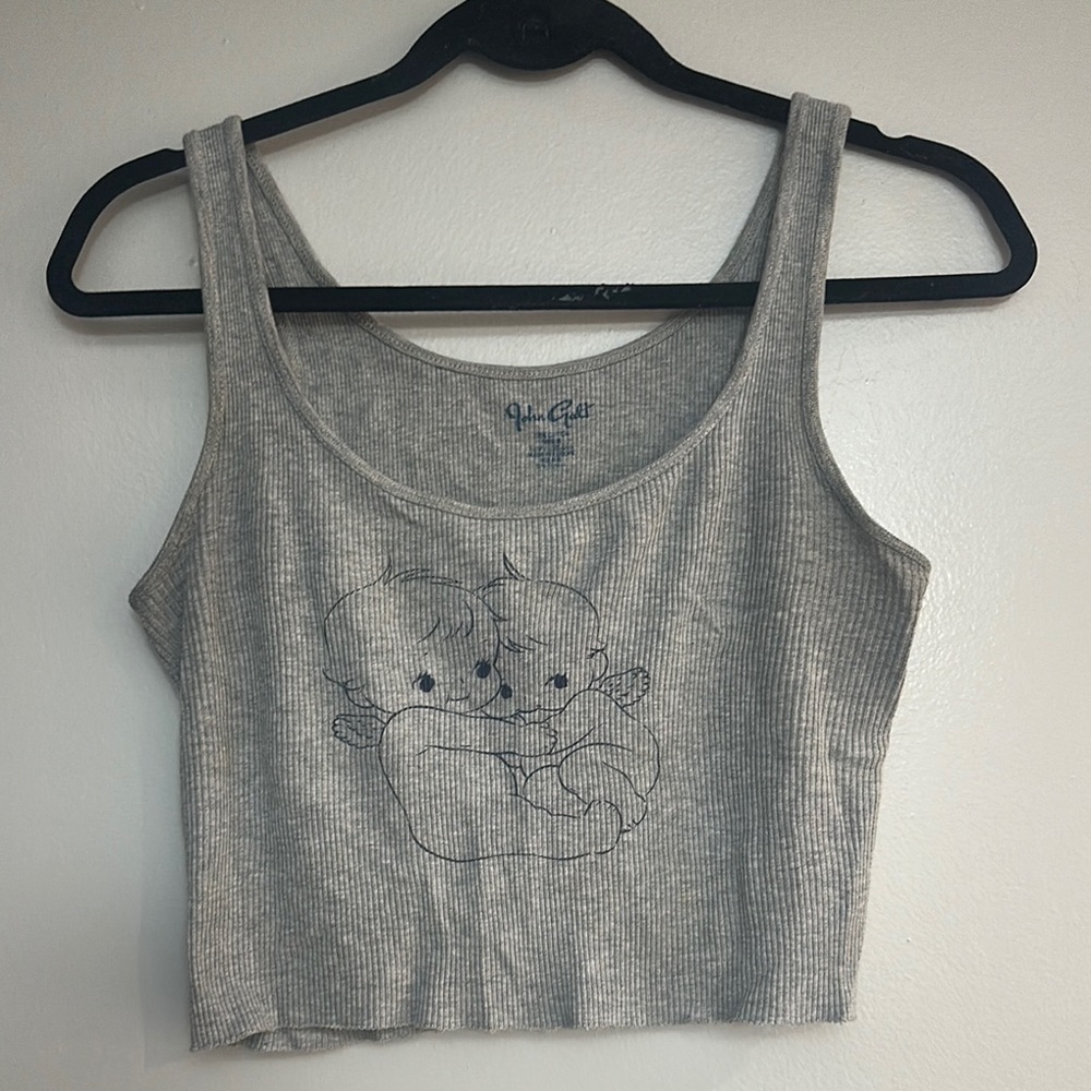MOVING SALE Hugging Angels Brandy Melville Gray Ribbed Tank